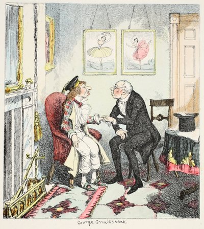 Mr Lambkin Finds That He Has Been Going Rather Too Fast in the Pursuit of Measure and Amusement, from The Bachelor